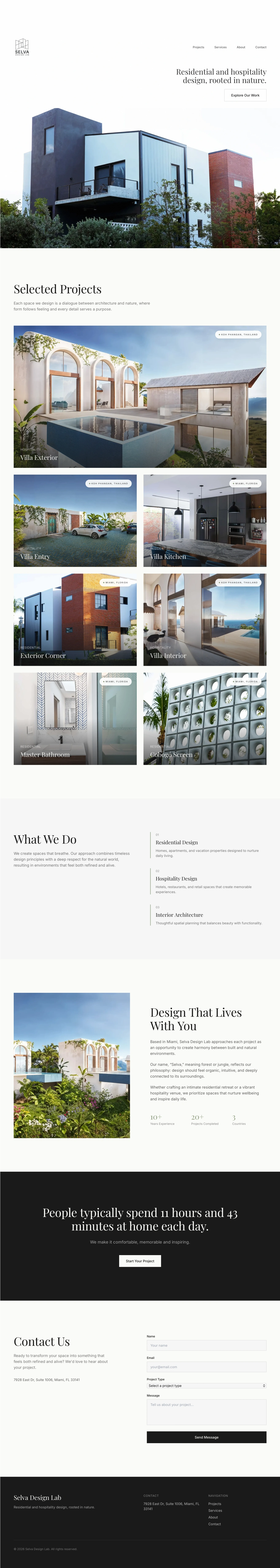 Selva Design Lab screenshot